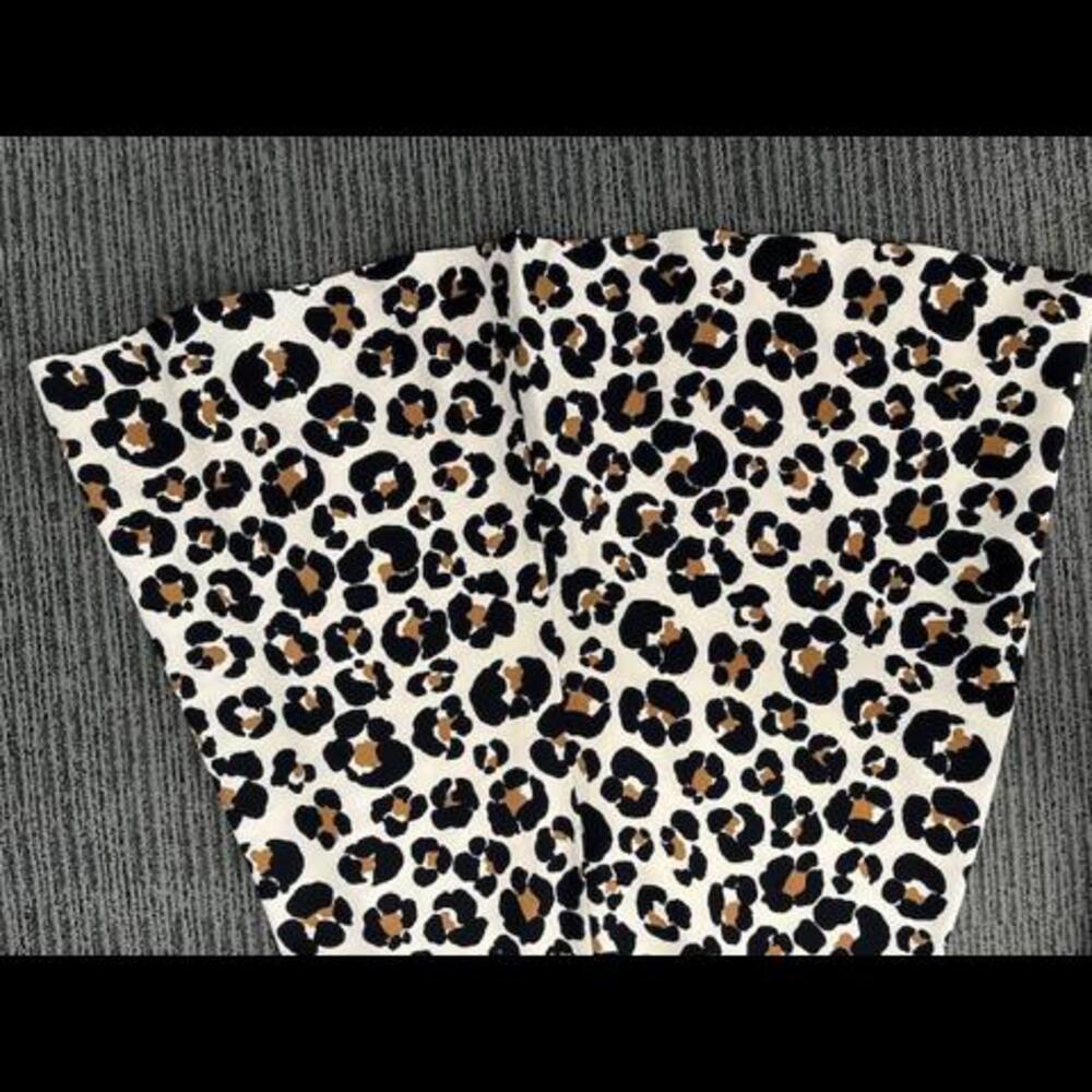 NWT New Ann Taylor Leopard Print Midi Skater Skirt size 8 - Picture 3 of 5